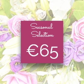 Florist Choice in a lilac vase